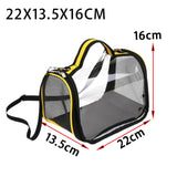 Maxbell Small Animal Travel Bag Clear Guinea Pig Carrier Bag for Chinchilla Squirrel M