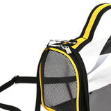 Maxbell Small Animal Travel Bag Clear Guinea Pig Carrier Bag for Chinchilla Squirrel S