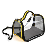 Maxbell Small Animal Travel Bag Clear Guinea Pig Carrier Bag for Chinchilla Squirrel S