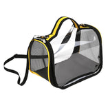 Maxbell Small Animal Travel Bag Clear Guinea Pig Carrier Bag for Chinchilla Squirrel L