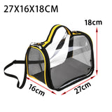 Maxbell Small Animal Travel Bag Clear Guinea Pig Carrier Bag for Chinchilla Squirrel L