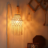 Maxbell Macrame Lampshade Nordic Lamp Shade for Farmhouse Kitchen Island and Living Room