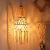 Maxbell Macrame Lampshade Nordic Lamp Shade for Farmhouse Kitchen Island and Living Room