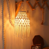 Maxbell Macrame Lampshade Nordic Lamp Shade for Farmhouse Kitchen Island and Living Room
