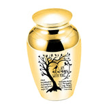Maxbell Pet Urn Mini Urn Funeral Kitten Decorative Urn Cats Dogs Memorial Ash Holder Golden