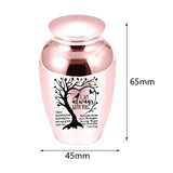 Maxbell Pet Urn Mini Urn Funeral Kitten Decorative Urn Cats Dogs Memorial Ash Holder Rose Golden
