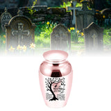Maxbell Pet Urn Mini Urn Funeral Kitten Decorative Urn Cats Dogs Memorial Ash Holder Rose Golden