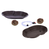 Maxbell Reptile Water Dish Turtle Water Dish for Bearded Dragons Turtle Semi Aquatic No drainage