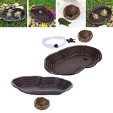 Maxbell Reptile Water Dish Turtle Water Dish for Bearded Dragons Turtle Semi Aquatic No drainage