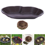 Maxbell Reptile Water Dish Turtle Water Dish for Bearded Dragons Turtle Semi Aquatic No drainage