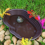 Maxbell Reptile Water Dish Turtle Water Dish for Bearded Dragons Turtle Semi Aquatic No drainage
