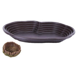 Maxbell Reptile Water Dish Turtle Water Dish for Bearded Dragons Turtle Semi Aquatic No drainage