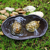 Maxbell Reptile Water Dish Turtle Water Dish for Bearded Dragons Turtle Semi Aquatic No drainage