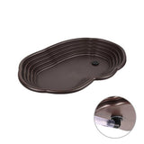 Maxbell Reptile Water Dish Turtle Water Dish for Bearded Dragons Turtle Semi Aquatic with  drainage