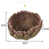 Maxbell Reptile Feeding Water Bowl Decorative for Bearded Dragons Frogs Pet Supplies with  drainage