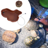 Maxbell Reptile Feeding Water Bowl Decorative for Bearded Dragons Frogs Pet Supplies with  drainage
