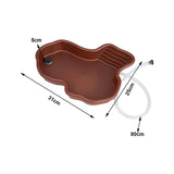 Maxbell Reptile Feeding Water Bowl Decorative for Bearded Dragons Frogs Pet Supplies with  drainage