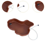 Maxbell Reptile Feeding Water Bowl Decorative for Bearded Dragons Frogs Pet Supplies with  drainage