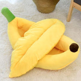 Maxbell Dog Bed Banana Shape Breathable Plush 47x28x13cm Cozy and Soft Puppy Cushion