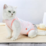 Maxbell Cat Recovery Suit Cat Bodysuit for Male and Female Dogs Kitten Cats and Dogs Pink S