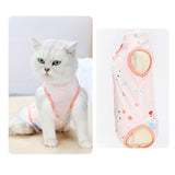 Maxbell Cat Recovery Suit Cat Bodysuit for Male and Female Dogs Kitten Cats and Dogs Pink L