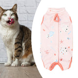 Maxbell Cat Recovery Suit Cat Bodysuit for Male and Female Dogs Kitten Cats and Dogs Pink XL
