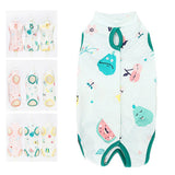 Maxbell Cat Recovery Suit Cat Bodysuit for Male and Female Dogs Kitten Cats and Dogs Green and L