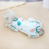 Maxbell Cat Recovery Suit Cat Bodysuit for Male and Female Dogs Kitten Cats and Dogs Green and L
