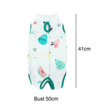 Maxbell Cat Recovery Suit Cat Bodysuit for Male and Female Dogs Kitten Cats and Dogs green XL