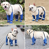Maxbell Dog Suspender Boots Paw Protectors with Auxiliary Strap for Outdoor Pets Gift L