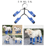 Maxbell Dog Suspender Boots Paw Protectors with Auxiliary Strap for Outdoor Pets Gift L