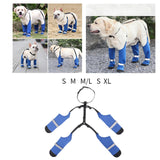Maxbell Dog Suspender Boots Paw Protectors with Auxiliary Strap for Outdoor Pets Gift L