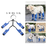 Maxbell Dog Suspender Boots Paw Protectors with Auxiliary Strap for Outdoor Pets Gift L