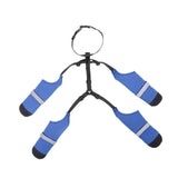 Maxbell Dog Suspender Boots Paw Protectors with Auxiliary Strap for Outdoor Pets Gift L