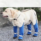 Maxbell Dog Suspender Boots Paw Protectors with Auxiliary Strap for Outdoor Pets Gift S