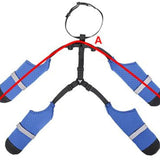 Maxbell Dog Suspender Boots Paw Protectors with Auxiliary Strap for Outdoor Pets Gift S