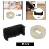 Maxbell 15x Pet Fountain Filter Pet Drinking Pet Water Fountain Pets Fountain Filter black