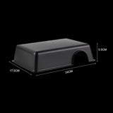 Maxbell Reptile Hide Box Ventilated Shelter Reptile Hideout for Gecko Spiders Snake L