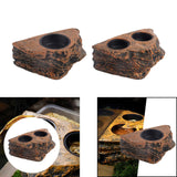 Maxbell Reptile Magnetic Feeder Ledge Reptile Food Dish for Animals Lizard Reptisoil Single Bowl