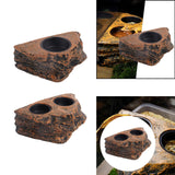 Maxbell Reptile Magnetic Feeder Ledge Reptile Food Dish for Animals Lizard Reptisoil Single Bowl