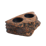 Maxbell Reptile Magnetic Feeder Ledge Reptile Food Dish for Animals Lizard Reptisoil Double Bowl