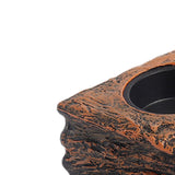 Maxbell Reptile Magnetic Feeder Ledge Reptile Food Dish for Animals Lizard Reptisoil Double Bowl