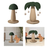 Maxbell Cat Scratch Post Cat Interactive Toy with Ball Grind Claw Sisal Scratch Post mushroom