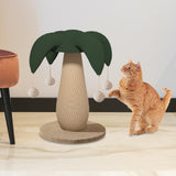 Maxbell Cat Scratch Post Cat Interactive Toy with Ball Grind Claw Sisal Scratch Post clown hat