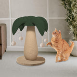 Maxbell Cat Scratch Post Cat Interactive Toy with Ball Grind Claw Sisal Scratch Post clown hat