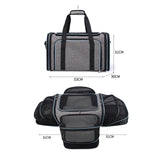 Maxbell Cat Carrier Bag Shoulder Bag Puppy Carrier for Traveling Camping Outdoor Use Gray Blue