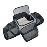 Maxbell Cat Carrier Bag Shoulder Bag Puppy Carrier for Traveling Camping Outdoor Use Gray Blue