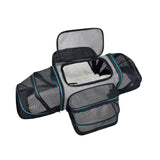 Maxbell Cat Carrier Bag Shoulder Bag Puppy Carrier for Traveling Camping Outdoor Use Gray Blue