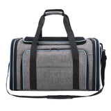 Maxbell Cat Carrier Bag Shoulder Bag Puppy Carrier for Traveling Camping Outdoor Use Gray Blue