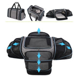 Maxbell Cat Carrier Bag Shoulder Bag Puppy Carrier for Traveling Camping Outdoor Use Gray Blue